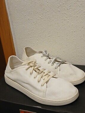 OluKai Pehua Li Women's White Mesh Drop-In Heel Sneakers – Size US W9 / EUR 39